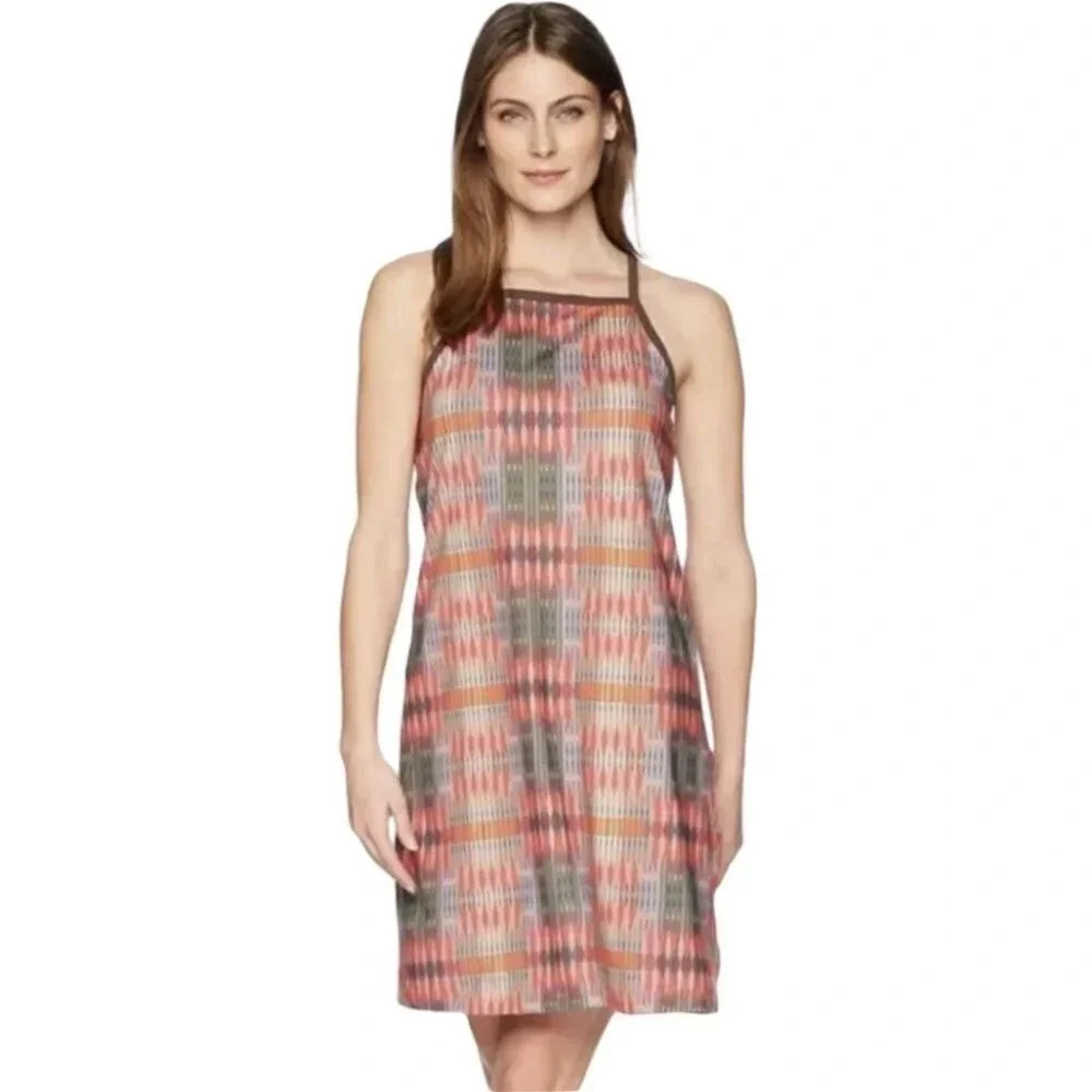 Prana Carmine Desert Aztec Print Ardor Athletic Dress Size L